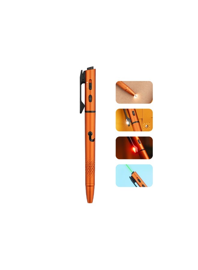 Olight Open 3 Class 3R (Orange), 120 Lumens LED Pen Light, Rechargeable Tactical Pen, USB-C Flashlight, Green Laser EDC Light for Office, Outdoors, Daily Carry - Image 1