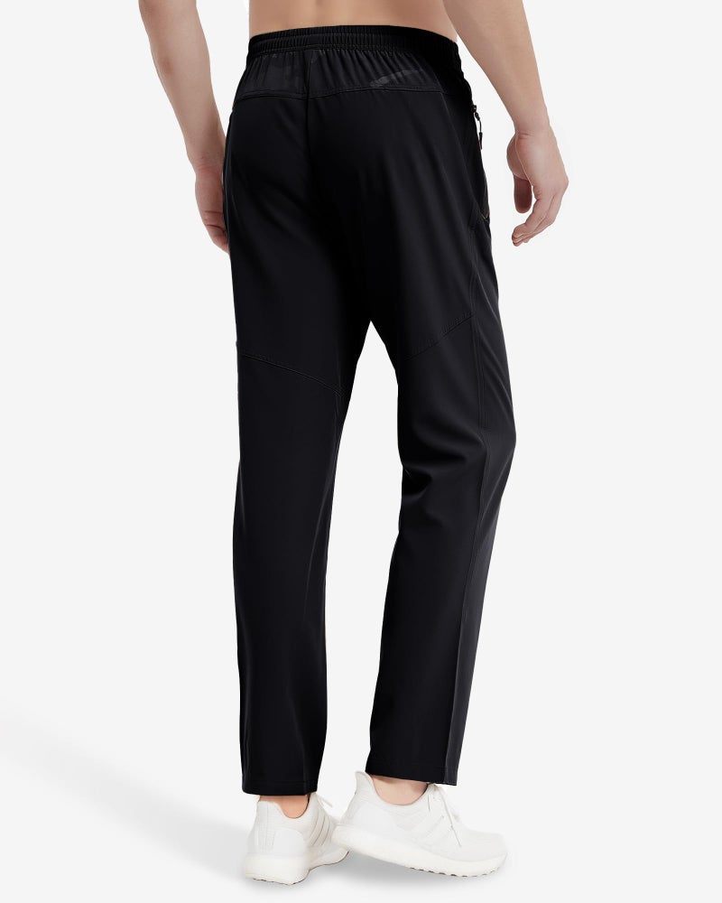 Boladeci Mens Jogger Elastic Waist Pants Quick Dry Athletic Workout Stretch Breathable Running Active Pull On Sports Jogging Sweatpants for Men Black 34 - Image 3