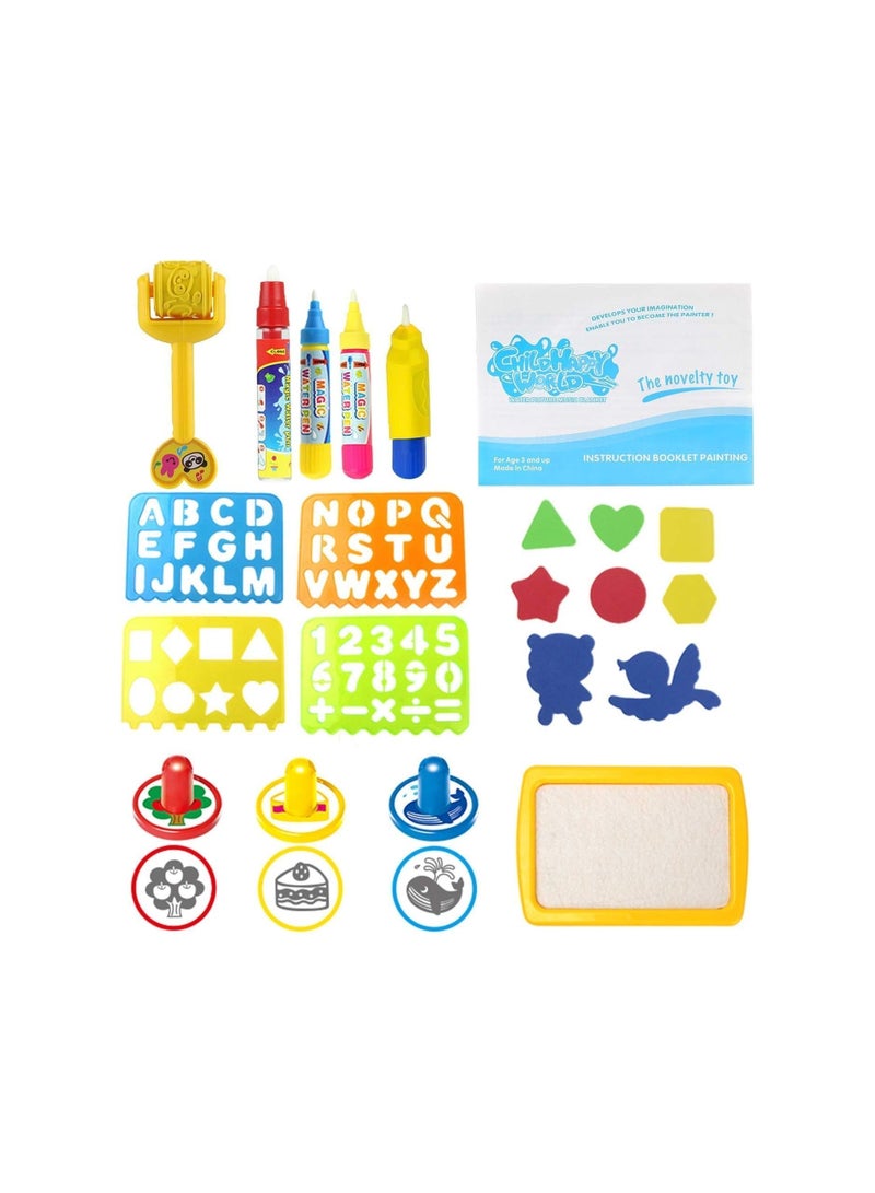 Dubkart 100 X 100 cm Extra Large Aqua Magic Doodle Mat, Colorful Educational Water Drawing Doodling Mat Coloring Mat for Kids Toddlers Boys Girls - Image 3