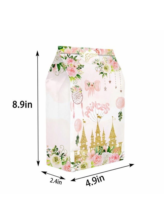 HaPiBiDesign 24 PCS Princess Party Favor Bags with Stickers - Princess Party Candy Bags – Princess Goodie Gift Treat Bags Princess Themed Birthday Party Supplies - Image 3