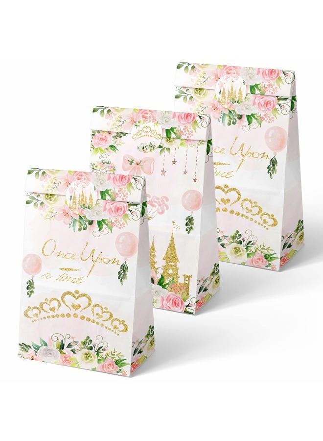 HaPiBiDesign 24 PCS Princess Party Favor Bags with Stickers - Princess Party Candy Bags – Princess Goodie Gift Treat Bags Princess Themed Birthday Party Supplies - Image 2