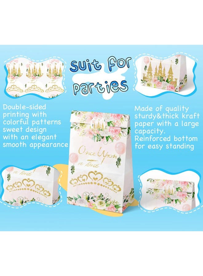 HaPiBiDesign 24 PCS Princess Party Favor Bags with Stickers - Princess Party Candy Bags – Princess Goodie Gift Treat Bags Princess Themed Birthday Party Supplies - Image 4