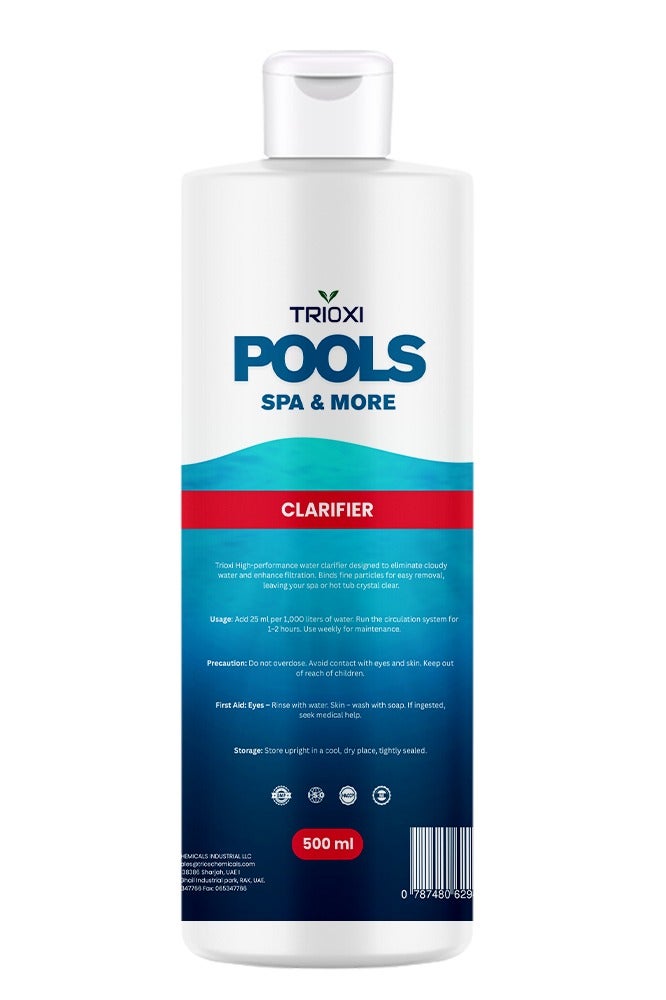 Trioxi Pool & Spa Water Clarifier – Clears Cloudy Water Fast – Coagulates Fine Particles for Easy Filtration – Safe for Hot Tubs, Jacuzzis, & Swimming Pools - Image 1