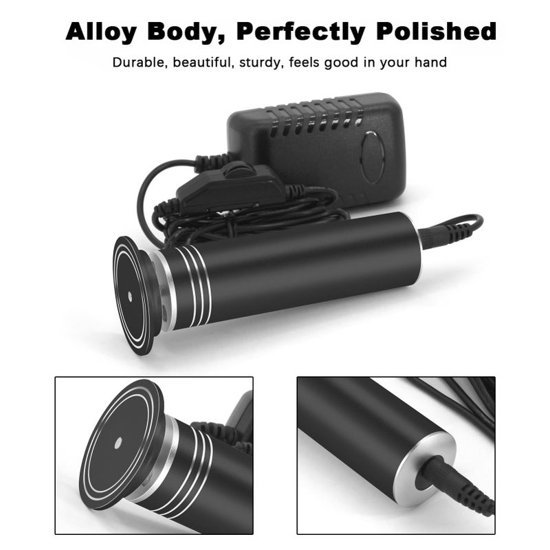 I·B·N G إزالة الجلد الميت الكهربائية للقدمين، آلة صنفرة كهربائية احترافية للقدم، أداة فرك وتلميع الكعب للجلد الجاف والمتشقق، سرعة قابلة للتعديل، 60 قرص ورق صنفرة، أسود - Image 5