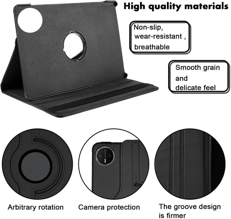 Vurtboly 360° Rotatable Case Compatible with Huawei Matepad Mini 8.8" 2026 Tablet Cover, PU Leather Case Multi-Angle Viewing Stand Protective Case Shockproof Cover for Huawei Matepad Mini 8.8" 2026 - Image 3
