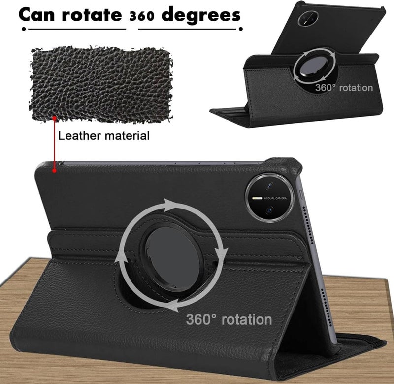 Vurtboly 360° Rotatable Case Compatible with Huawei Matepad Mini 8.8" 2026 Tablet Cover, PU Leather Case Multi-Angle Viewing Stand Protective Case Shockproof Cover for Huawei Matepad Mini 8.8" 2026 - Image 2