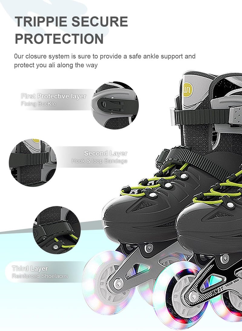 sway Roller Skate Shoes for Kids Inline skates with Full Light Up Wheels for Girls and Boys Beginners - Image 2