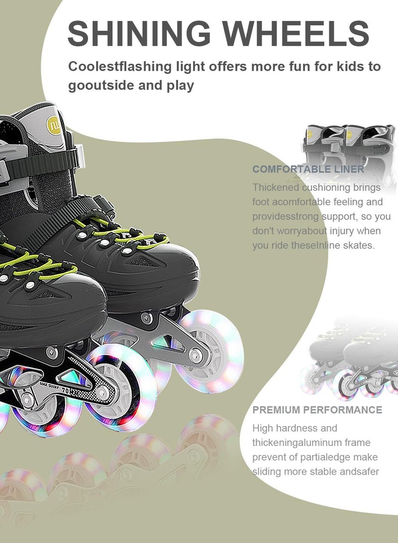 sway Roller Skate Shoes for Kids Inline skates with Full Light Up Wheels for Girls and Boys Beginners - Image 4