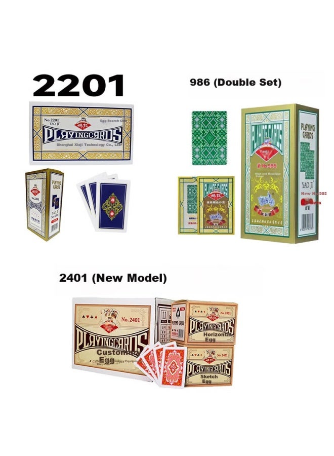Yaoji Double Deck Guandan Special 2 Decks 986 Compeion Special Blue Core Thickened And Lengthened 10 Decks - Image 3