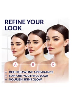 Stylia Stylia Double Chin Mask - V Line Chin Strap - Toning Hydrogel Collagen Face Mask with Hyaluronic Acid & Aloe Vera - 5PC  - Image 2