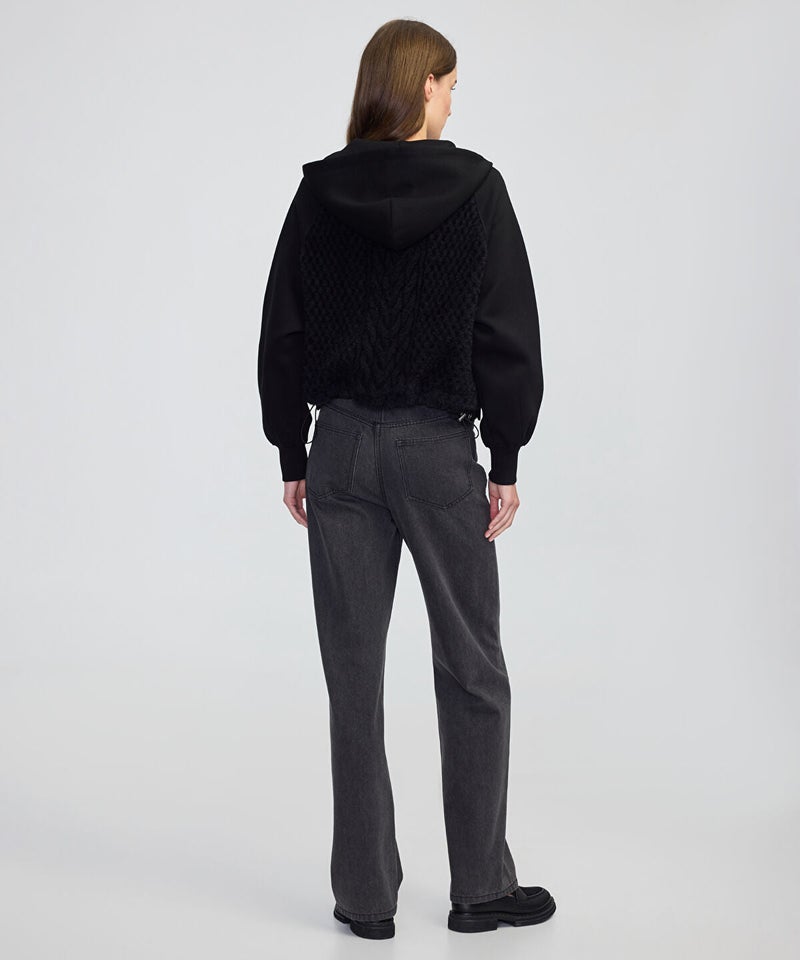 Ipekyol Adjustable Waist Mixed Sweatshirt - Image 5