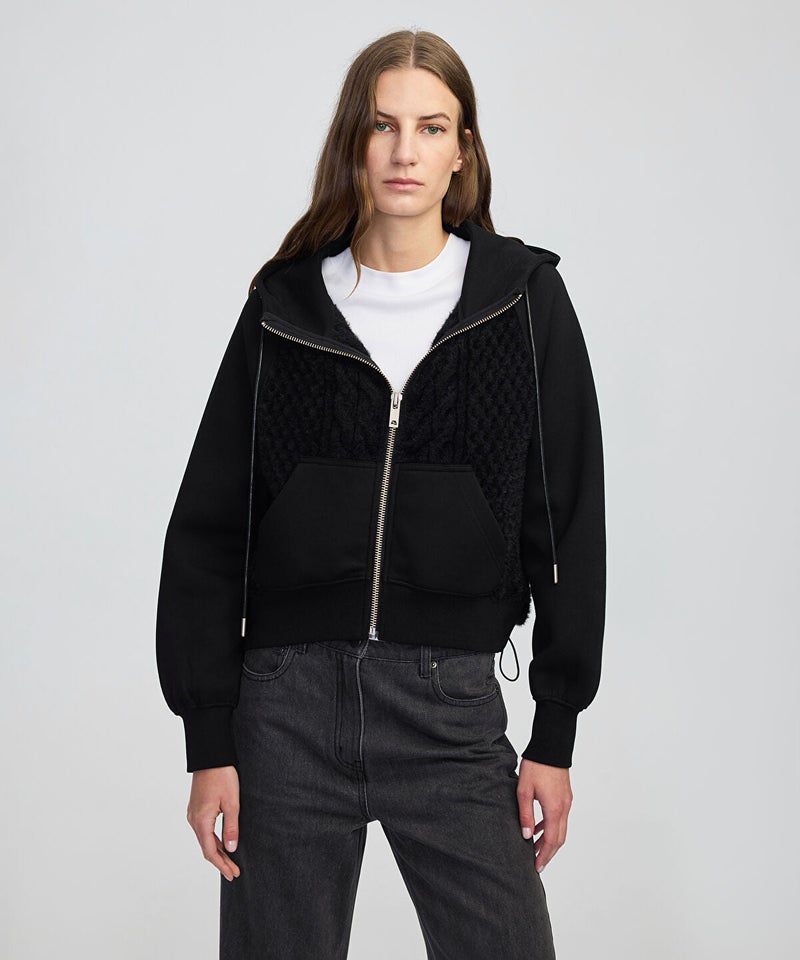 Ipekyol Adjustable Waist Mixed Sweatshirt - Image 1