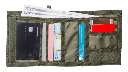 Chameleon Trifold Men Nylon Wallet - Military Tactical Mens Wallets- ID Card Holder - Canvas Thin Front Pocket Travel Wallet -Coin Zipper Pocket - Image 3