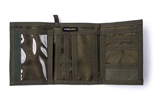 Chameleon Trifold Men Nylon Wallet - Military Tactical Mens Wallets- ID Card Holder - Canvas Thin Front Pocket Travel Wallet -Coin Zipper Pocket - Image 2