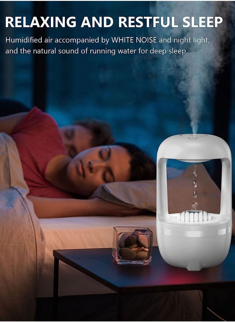Toshionics - Antigravity Humidifier LED Display 500ML Droplets Levitating Water Drops Ultrasonic Quiet Cool Mist Maker Fog Humidifiers With 2 Humidification Modes For Home Office Bedroom - Image 1
