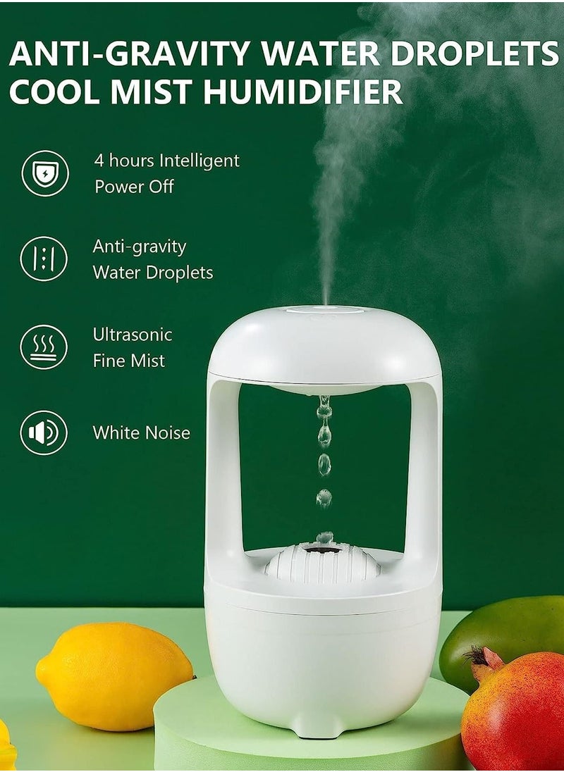Toshionics - Antigravity Humidifier LED Display 500ML Droplets Levitating Water Drops Ultrasonic Quiet Cool Mist Maker Fog Humidifiers With 2 Humidification Modes For Home Office Bedroom - Image 1