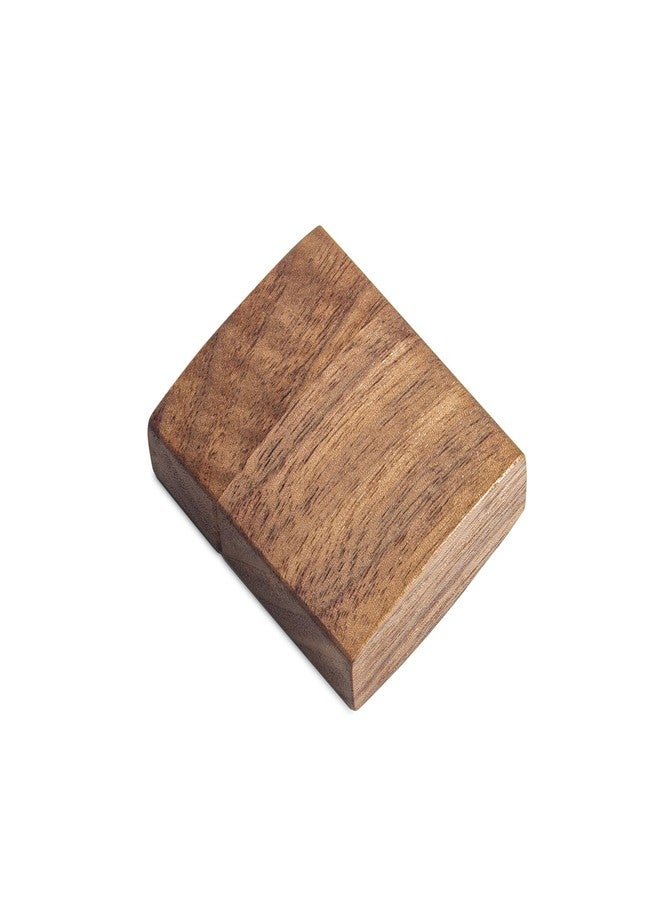 Wislist Curved Slim Ring Box for Proposal - Wood Engagement Ring Box - Travel Anniversary Birthday Gift Ideas - Image 5