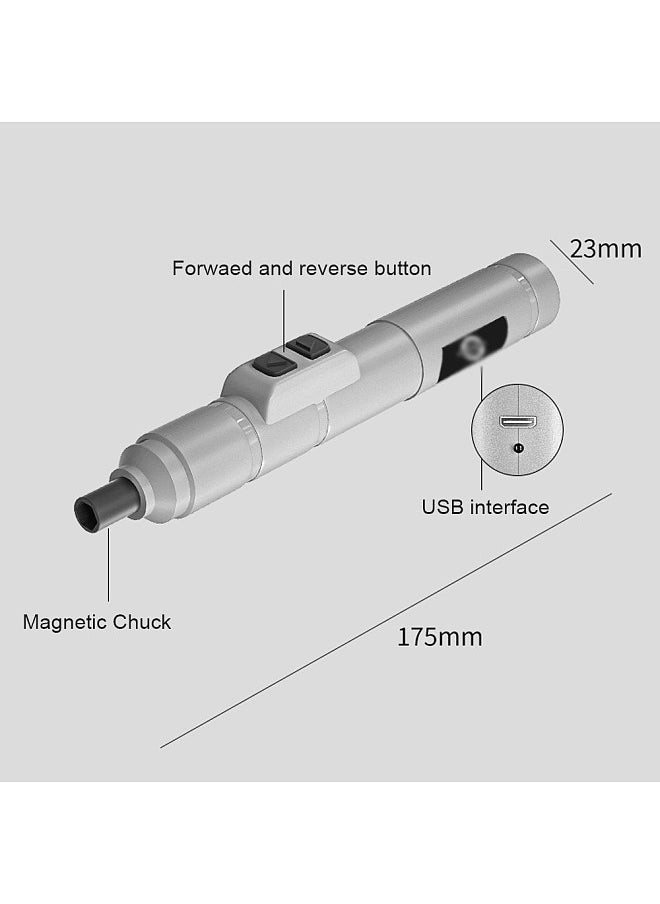 Generic 250r/min Screwdriver Metal Bits Set Multifunctional Screwdrivers Repairing Tool Kit Electric Screw Driver for Mobilephones Computers Home Appliances  - Image 2