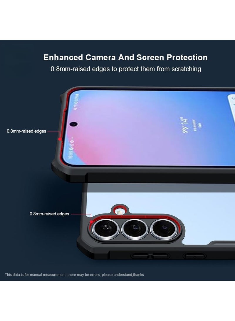 general Samsung Galaxy S25 FE Transparent Case 【Airbag Protection】 Transparent Case Camera Lens Protection PC+TPU Shockproof Bumper Protection Back Cover - Image 2