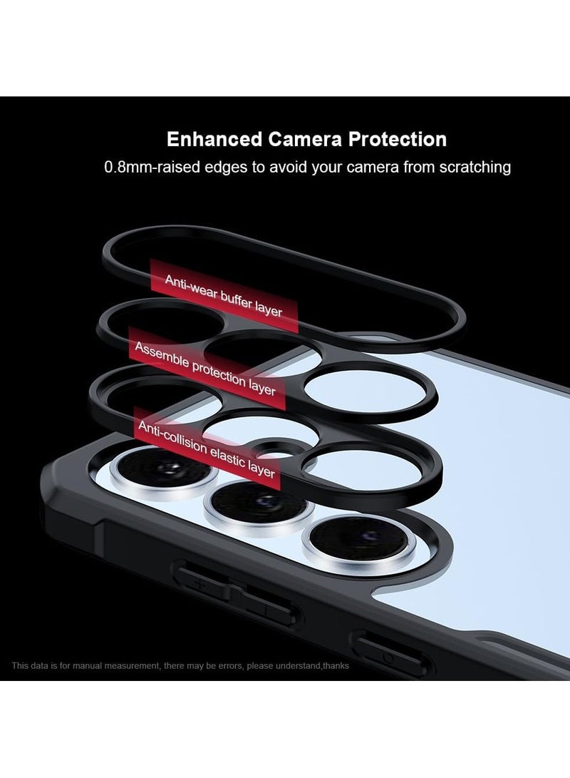 general Samsung Galaxy S25 FE Transparent Case 【Airbag Protection】 Transparent Case Camera Lens Protection PC+TPU Shockproof Bumper Protection Back Cover - Image 4