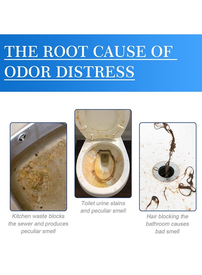 JUE-FISH Pipe Foam Cleaner - Foam Drain Cleaner, Foaming Sink Drain Cleaner, Drain Cleaner Foam Spray, Hair Drain Clog Remover & Cleaner, Pipe Dredge Deodorant Drain Cleaner, Drain Cleaner for Tubs - Image 3