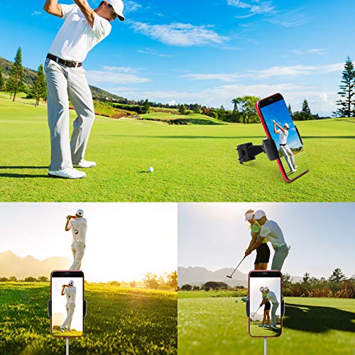 Coolrunner Record Golf Swing, Black Golf Phone Holder Clip, Record Golf Swing Phone Holder, Golf Training Aid Tool for Easy to Set Up - Image 4