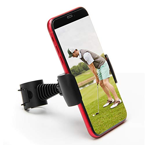 Coolrunner Record Golf Swing, Black Golf Phone Holder Clip, Record Golf Swing Phone Holder, Golf Training Aid Tool for Easy to Set Up - Image 1