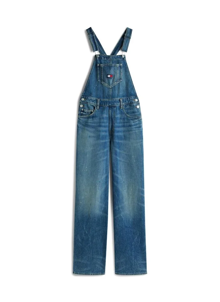 TOMMY JEANS  Logo Full Length Dungarees for Women | Best Price UAE