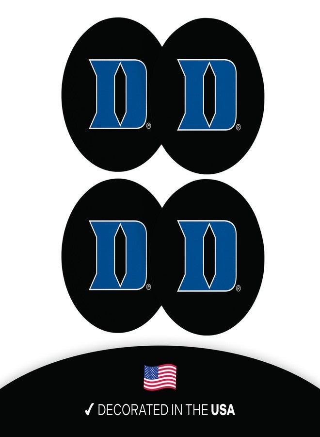 Desert Cactus Duke University Circle Ceramic Coasters 4 Pack Blue Devils Absorbent Drink Coasters with Cork Backing (Design B) - Image 4