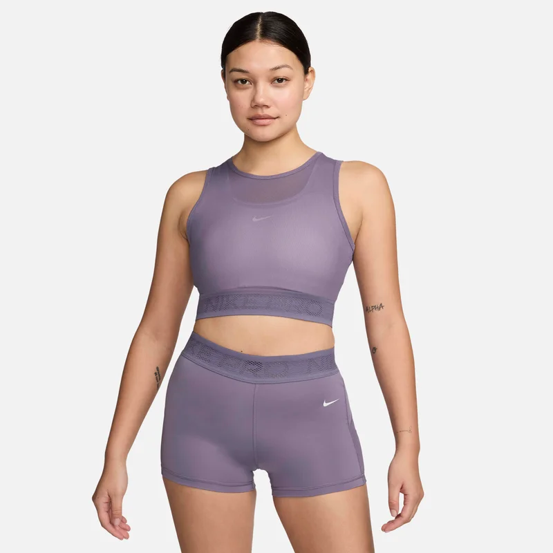 Nike Purple Women's Pro Mesh Tank Top for Women | Best Price UAE