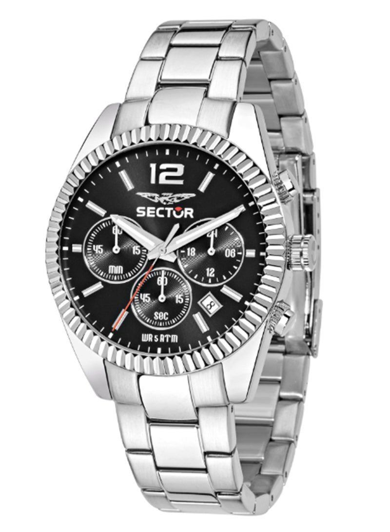 Sector 240 41MM CHRONO BLACK DIAL BR SS - Image 1
