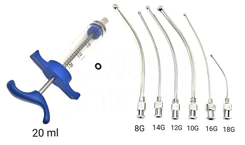 Agarwals Feeding Needle & Syringe Kit SS for Finch Canary Lovebirds Grey Parrot & Macaw. - Image 2