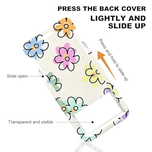 NICCCARD 3 Set Flower ID Badge Holder with Clip Badge Reels Retractable Heavy Duty,Keychain，ID Holder for School Nurse Office 7 - Image 4