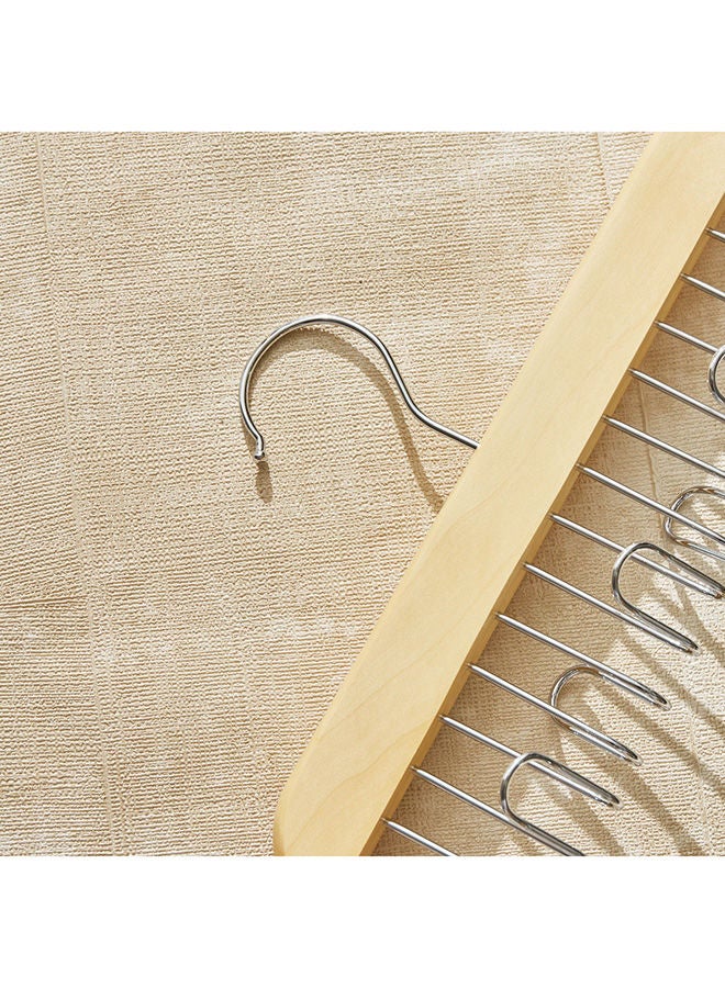 Home Box Forest 8-Hooks Belt And Tie Wooden Hanger 28x15.5x5.8 cm  - Image 3