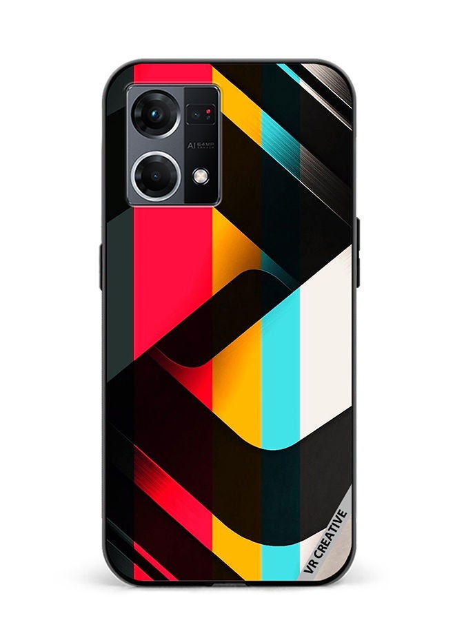 VR CREATIVE Protective Case Cover For Oppo Reno8 4G Design Multicolour - Image 1
