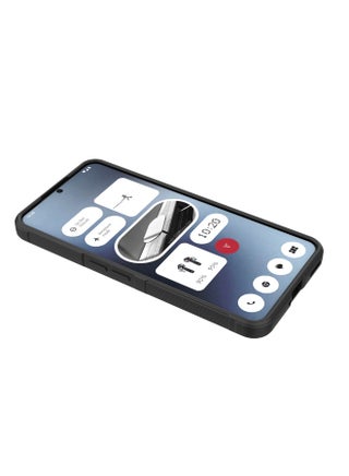 for Nothing Phone 3A Pro 5G Case Cover, ثقيل الوظائف 4D مخطوط النمط الحسية الناعمة السيليكون كامل Portection حالة الهاتف مقاومة للصدمات for Nothing Phone 3A Pro 5G, أسود - view 5