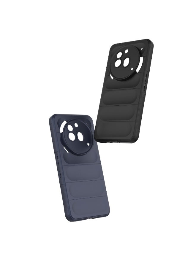 ثلاثة نمور for Nothing Phone 3A Pro 5G Case Cover, ثقيل الوظائف 4D مخطوط النمط الحسية الناعمة السيليكون كامل Portection حالة الهاتف مقاومة للصدمات for Nothing Phone 3A Pro 5G, أسود - Image 4