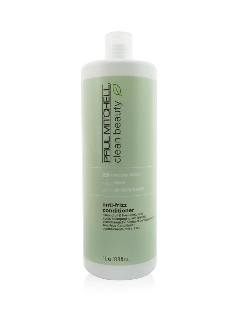 Paul Mitchell Clean Beauty Anti-Frizz Conditioner, Ultra-Rich Formula, Improves Elasticity, For Frizz-Prone Hair 33oz  - Image 1