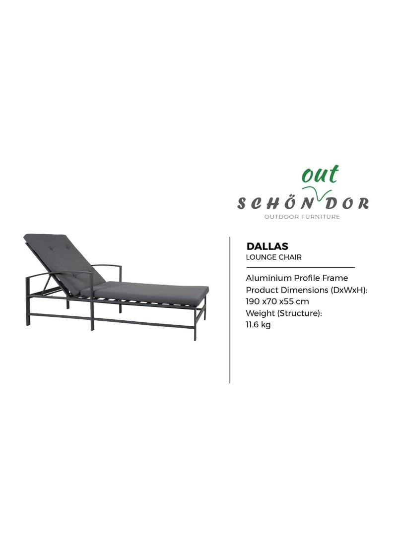 أثاث شندور كرسي صالة دالاس | أثاث خارجي | مصنوع من الألومنيوم المصبوب | تنسيق حدائق | حديقة | الفناء | الفناء الخلفي - Image 4