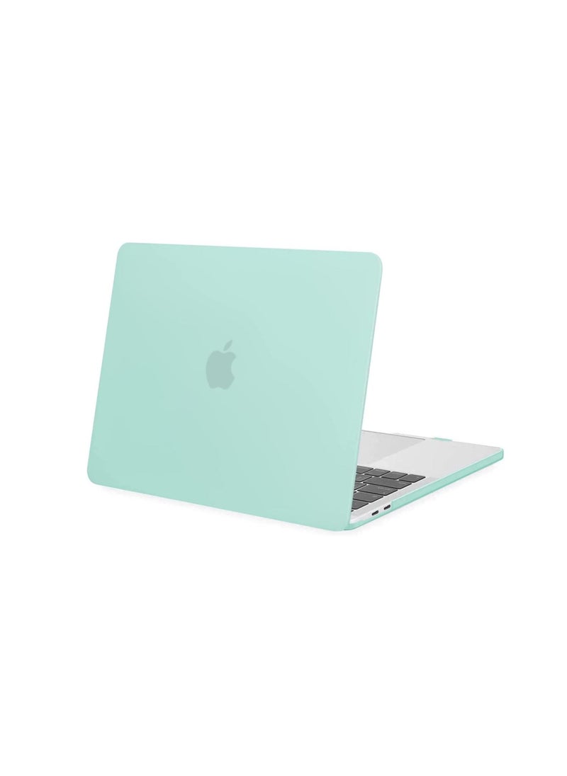 MacBook Pro 13 inch Case 2022 2021 2020-2016 Release M1 A2338 A2289 A2251 A2159 A1989 A1706 A1708 with/without Touch Bar,Protective Plastic Hard Shell Case Cover, Mint Green