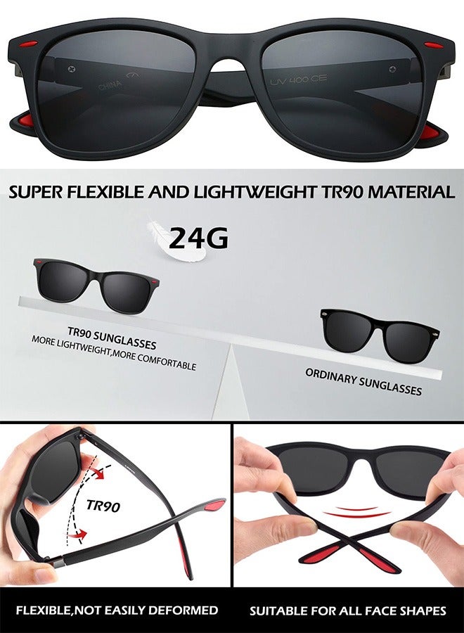 AZorb Men's Sunglasses Women Men Classic Design Square Sports Sun Glassess UV400 Protection Eye Glasses Accessories for Driving Travle Shades - Image 4