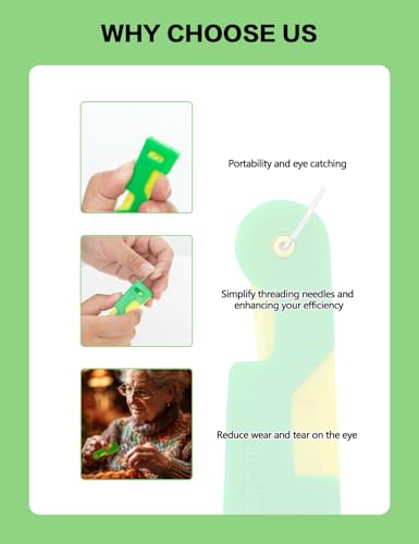 Eoglirie Automatic Needle Threader,2024 Needle Threaders for Hand Sewing,Plastic Sewing Machine Needle Threade for Embroidery Cross Stitch Craft,Automatic Needle Threaders for Hand Sewing(Random Color) - Image 4
