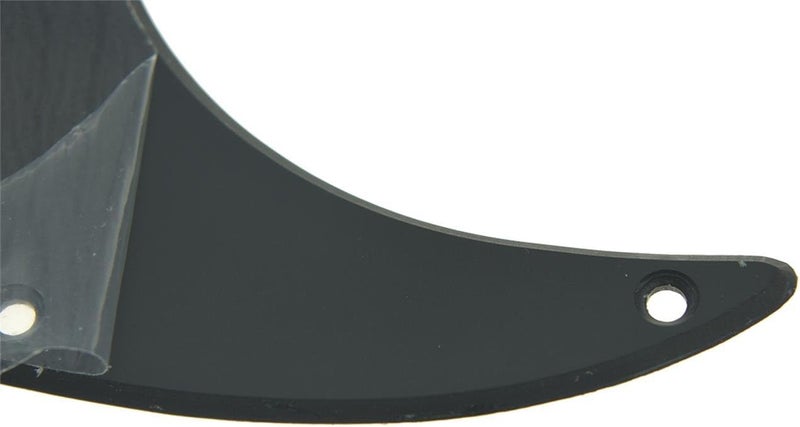 KAISH 11 Hole ST/Strat Style One Humbucker Guitar Pickguard Scratch Plate for Delonge Stratocaster/Strat Matte Black 1 Ply - Image 2