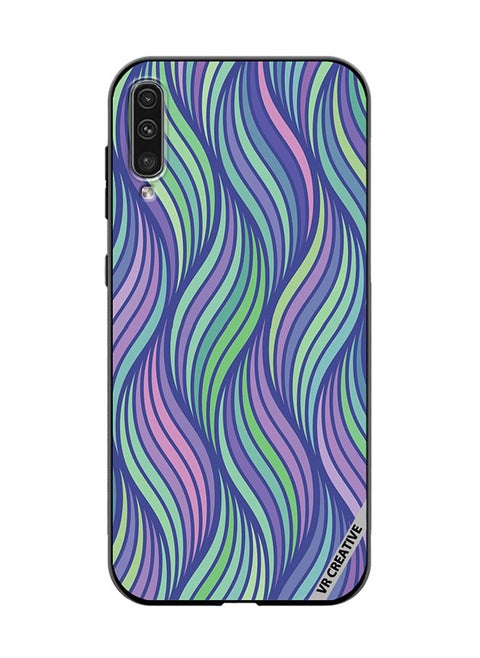 Protective Case Cover For Samsung Galaxy A50/A50s Strips Design Multicolour