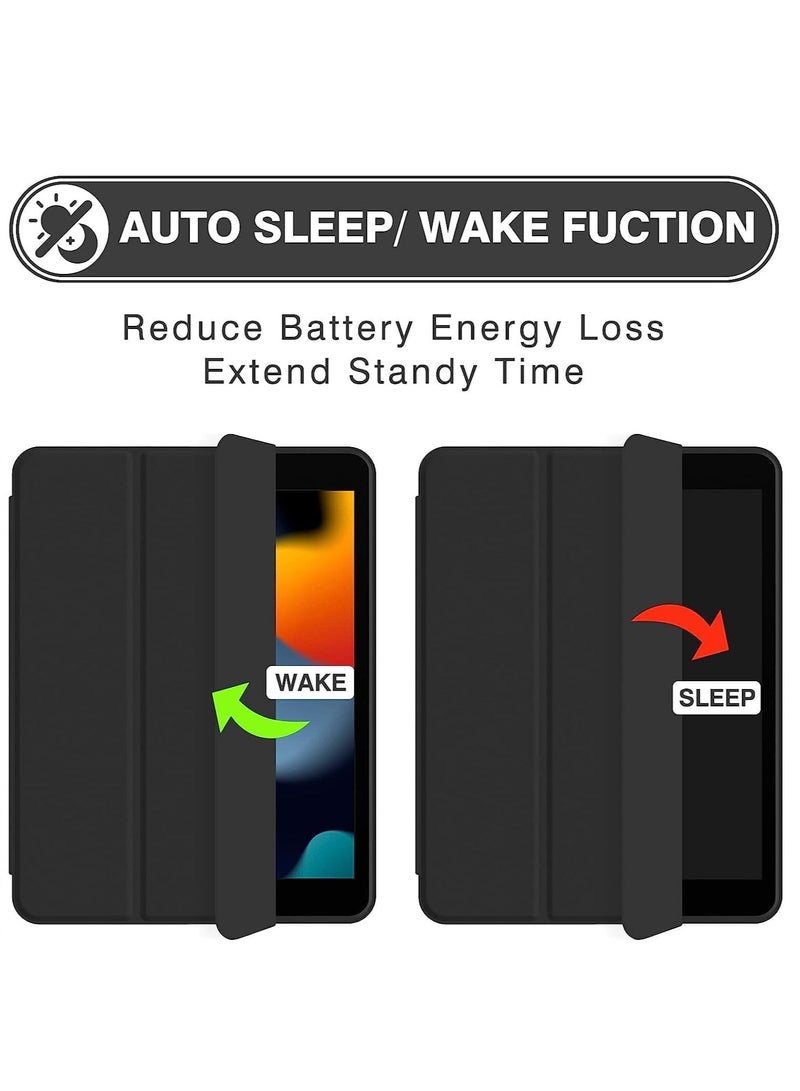 ELTRAZONE iPad 10.2 Case - Compatible with iPad 9th, 8th, and 7th Generation - Auto Wake & Sleep Cover with Pencil Holder (Black) - Image 2