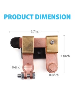 Excefore Top Post Battery Disconnect Switch for Auto Car RV Marine Boat Truck Vehicle. 12V 24V Knife Blade Switch, Battery Cutoff Shut Off Switch, Horizontal and Vertical, 2 Pack  - Image 4