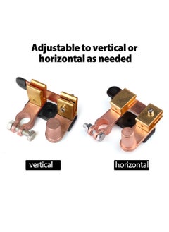 Excefore Top Post Battery Disconnect Switch for Auto Car RV Marine Boat Truck Vehicle. 12V 24V Knife Blade Switch, Battery Cutoff Shut Off Switch, Horizontal and Vertical, 2 Pack  - Image 3