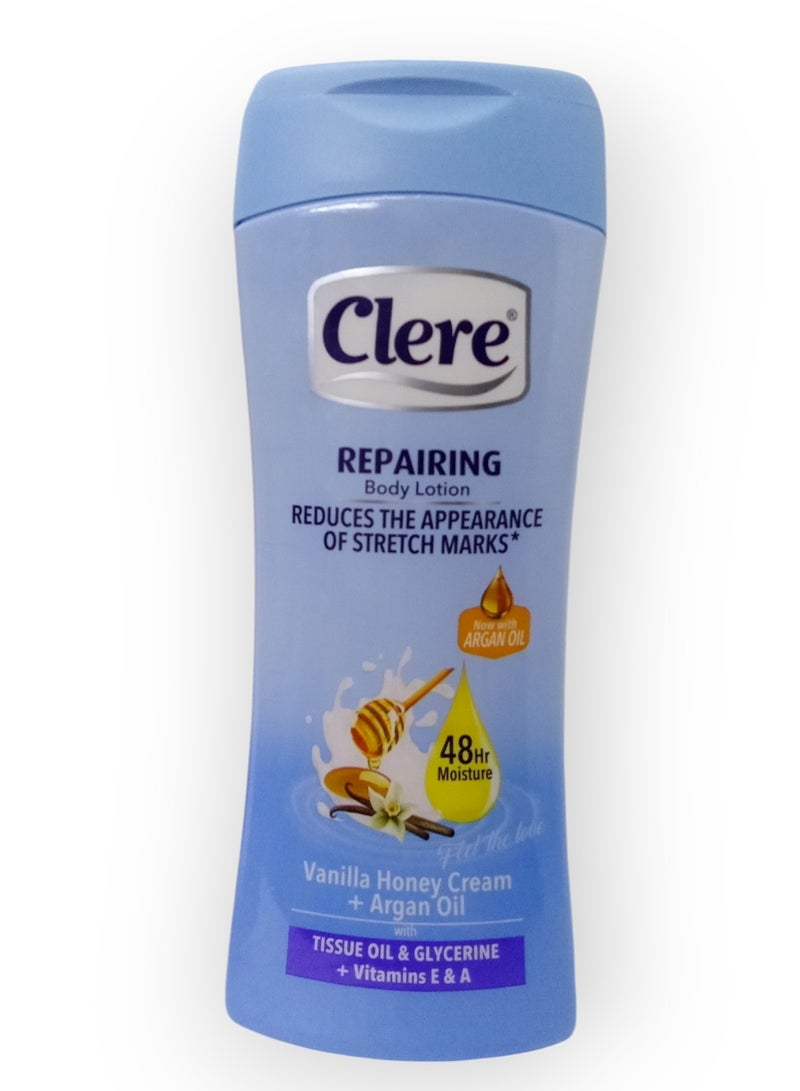 كلير لوشن الجسم بالعسل والفانيليا وزيت الارغان 400مل