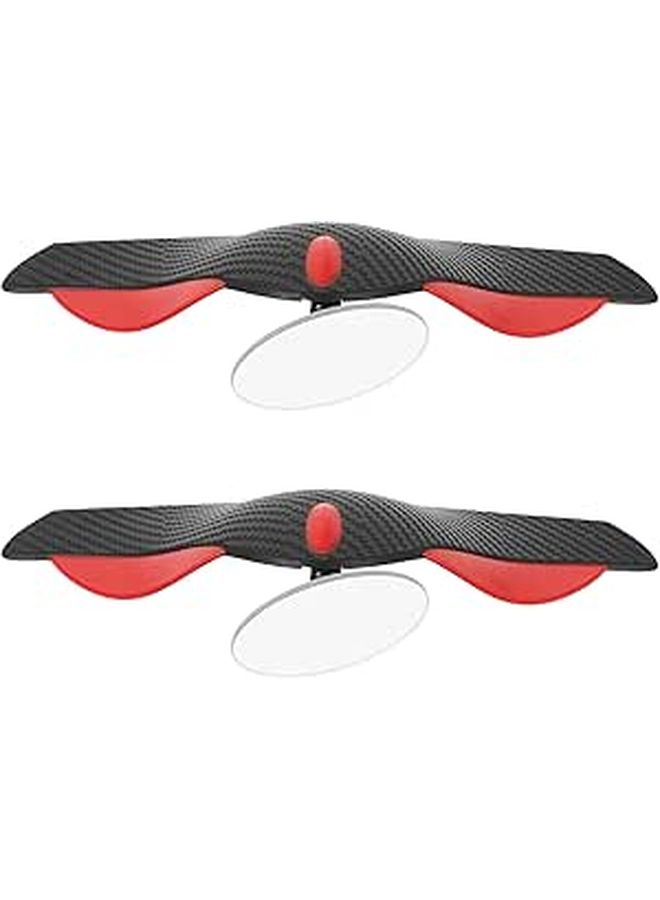 5cm Round Blind Spot Mirror With Carbon Fiber Rain Shield For Car Safety - Image 1