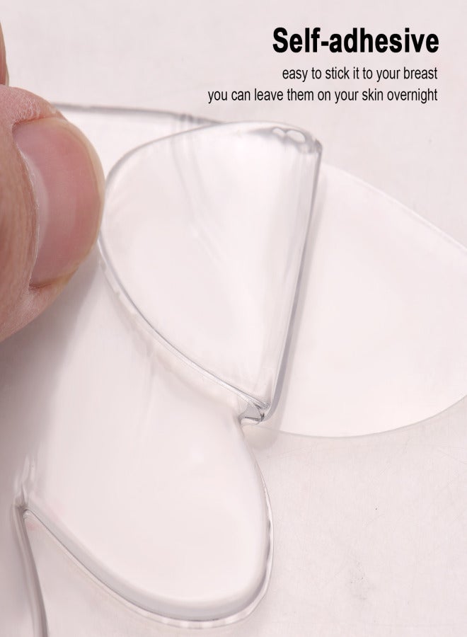ضمادات لإزالة التجاعيد للصدر، علاج مضاد للتجاعيد، لصقات سيليكون لتنعيم التجاعيد للصدر، عناية ببشرة المرأة - Image 3